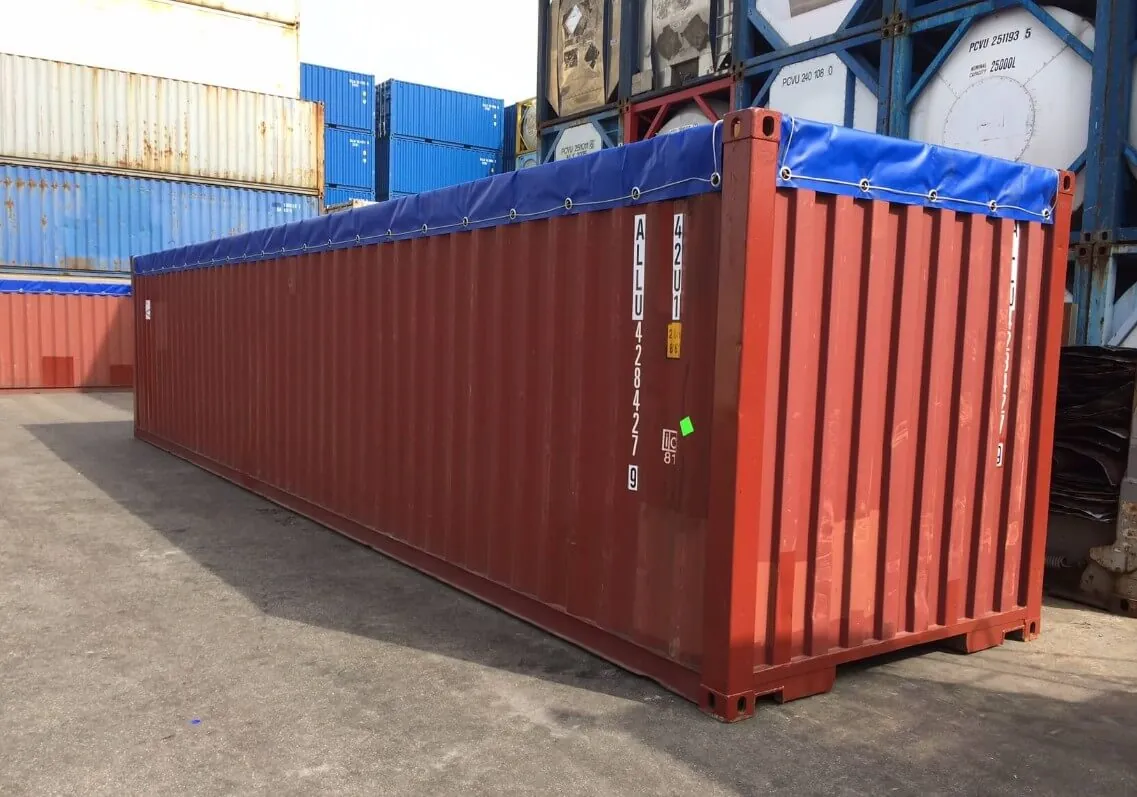 flat rack container vs open top container