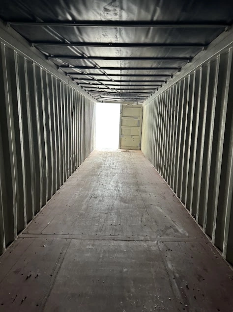 40ft HC open top container inside view for sale