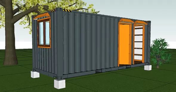 20ft shipping container office space