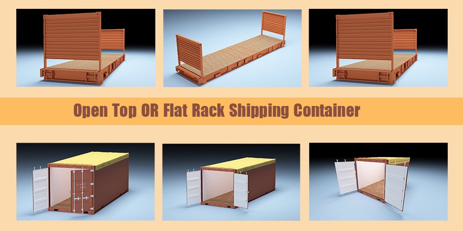 Open Top or Flat Rack Container - Which Carry Bulky Cargo