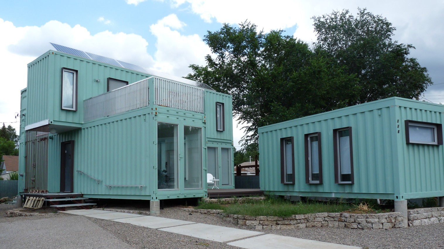 shipping container foundation