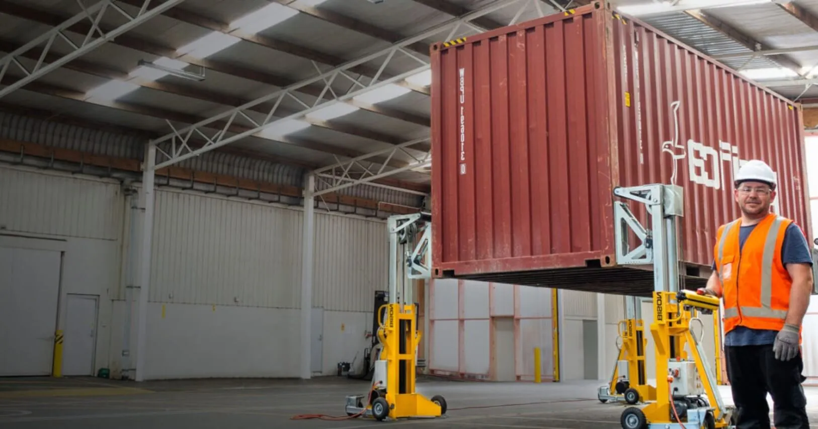 shipping container unloading methods