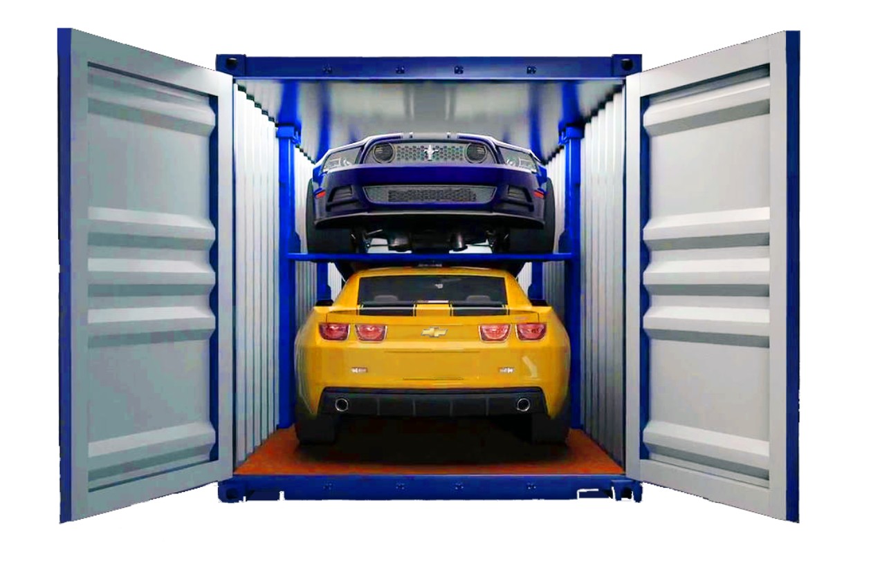 shipping container car rack