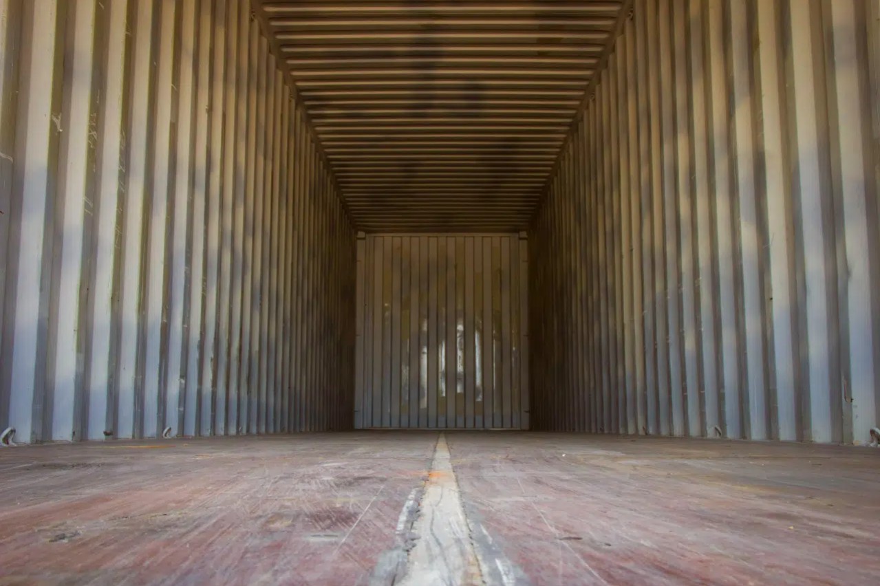 shipping container floor structure