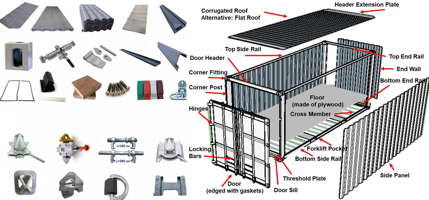 damaged shipping container