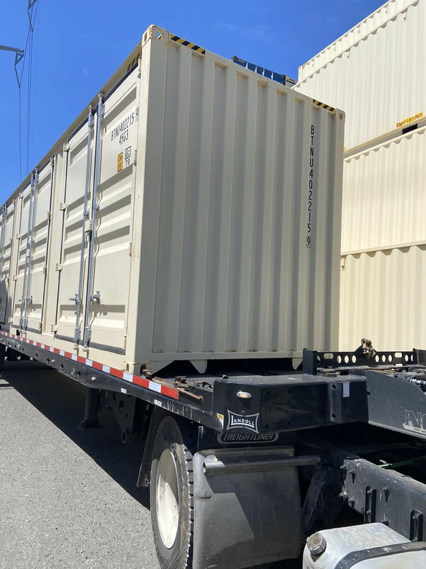 40'ft High Cube Open Side with 4 Door Container One Tripper