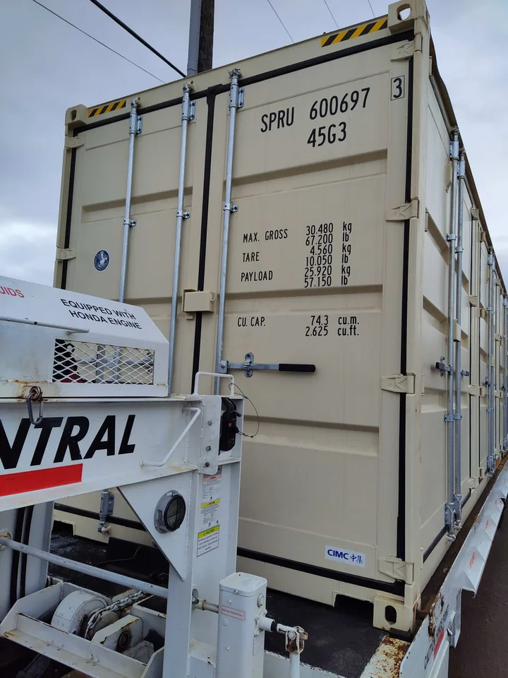 40'ft High Cube Open Side with 4 Door Container
